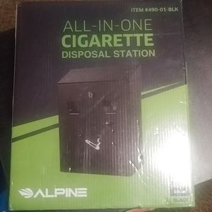 Alpine Cigarette Disposal Station Lockbox NEW